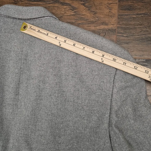 Neiman Marcus Mens Lined Cashmere Two Button Blazer Sport Coat Jacket Light Gray - Picture 10 of 15